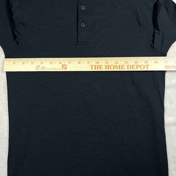 Lululemon Evolution Polo Shirt Mens S Deep Navy Performance Causal Golf Stretch - Picture 5 of 8